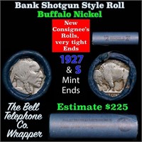 Buffalo Nickel Shotgun Roll in Old Bank Style 'Bel