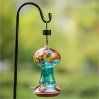 $37  Muse Garden Blown Glass Hummingbird Feeder