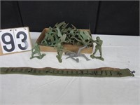 Composition Military Toy Figurines & Holster