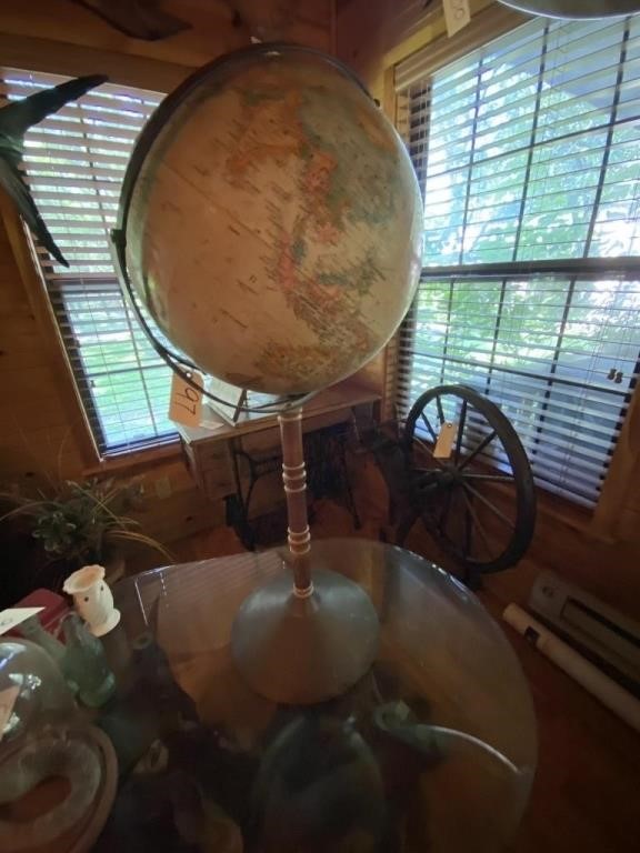Old Globe on Stand - some damage