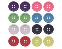 80Pcs 1inch(25mm) Sewing Resin Buttons Round