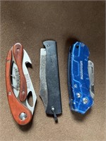 X3 pocket knives (used)