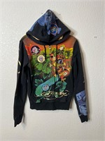 Ed Hardy AOP Full Zip Hoodie Skull Patches