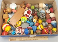 Toy Spinning Tops Lot Collection