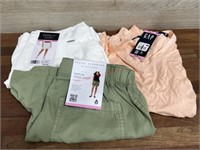 Women’s small shorts, top & skort