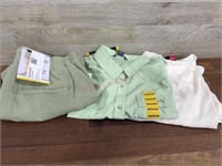 2 women’s medium shirts & 1 women’s medium shorts