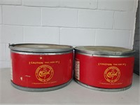 2 hoskins manufacturing co. containers