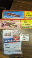 2012 CDA Cent coin & Power Prop Flying gliders