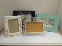Lot of various size picture frames