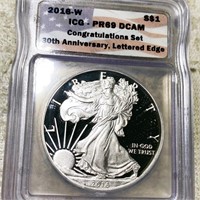 2016-W American Silver Eagle ICG - PR 69 DCAM