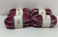 Yarn Bee Urban Chic Berry Yarn 6 Total