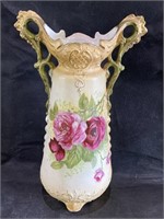 VTG Austria Double Handles Porcelain Vase