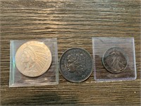 (2) 1oz Silver Coins, 1944 1/2 dollar