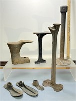 Cast Iron Primitive Shoe Molds See Photos for