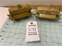2 Antique Tin Toy Trains