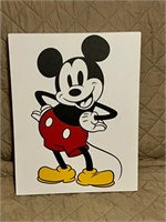 Mickey Mouse Print on Canvas