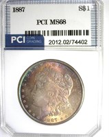 1887 Morgan MS68 LISTS $30000