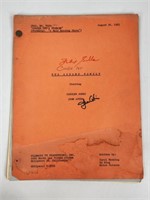 ORIGINAL THE ADDAMS FAMILY SCRIPT - SIGNED