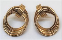 810-14KT YELLOW GOLD EARRINGS