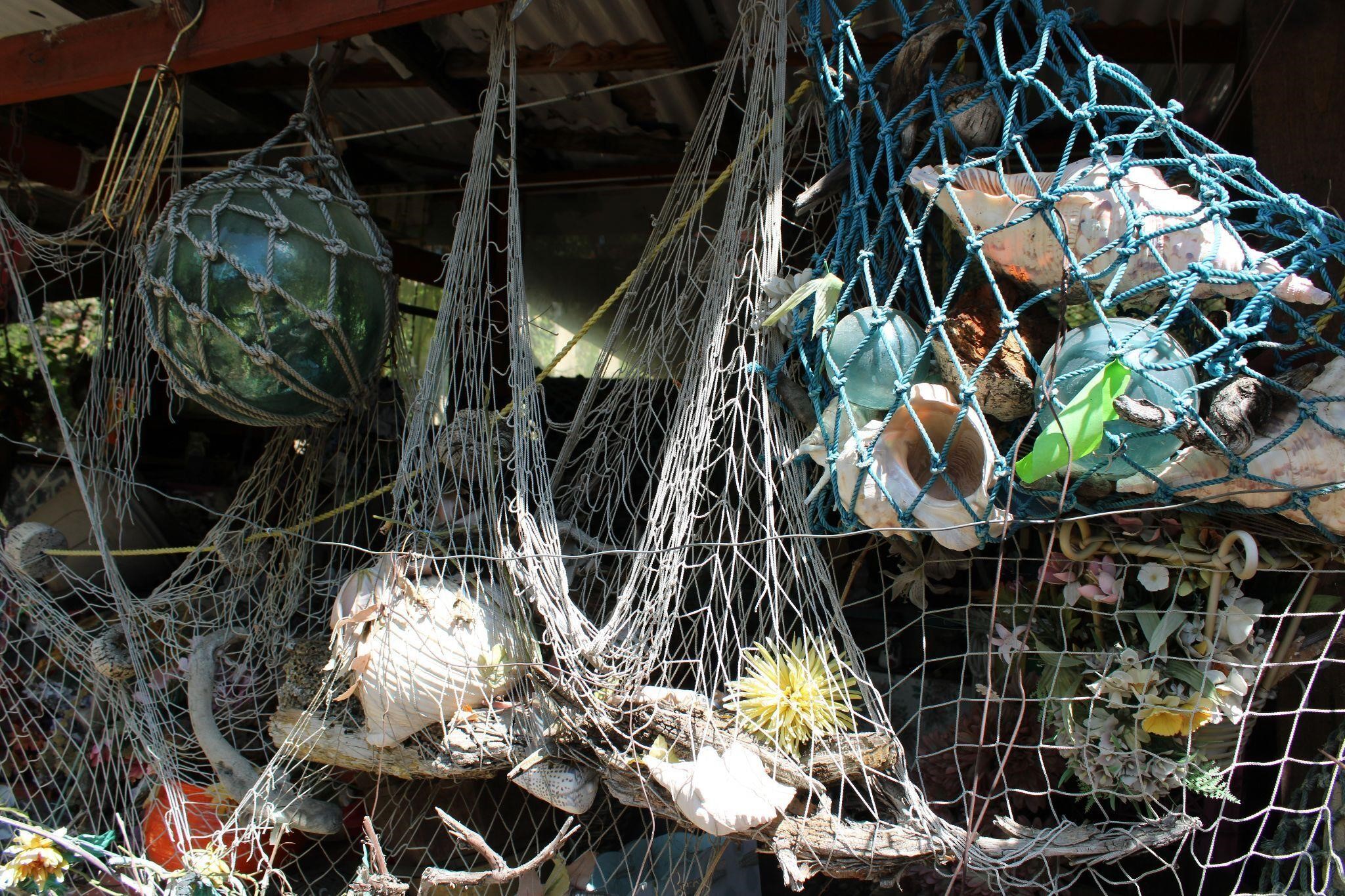Nautical, Net, Shells, and Fishing Lot