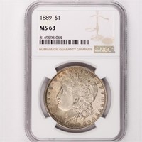 1889 Morgan Dollar NGC MS63