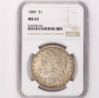 1889 Morgan Dollar NGC MS63