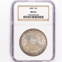 1889 Morgan Dollar NGC MS63