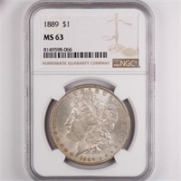 1889 Morgan Dollar NGC MS63