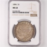 1896 Morgan Dollar NGC MS63