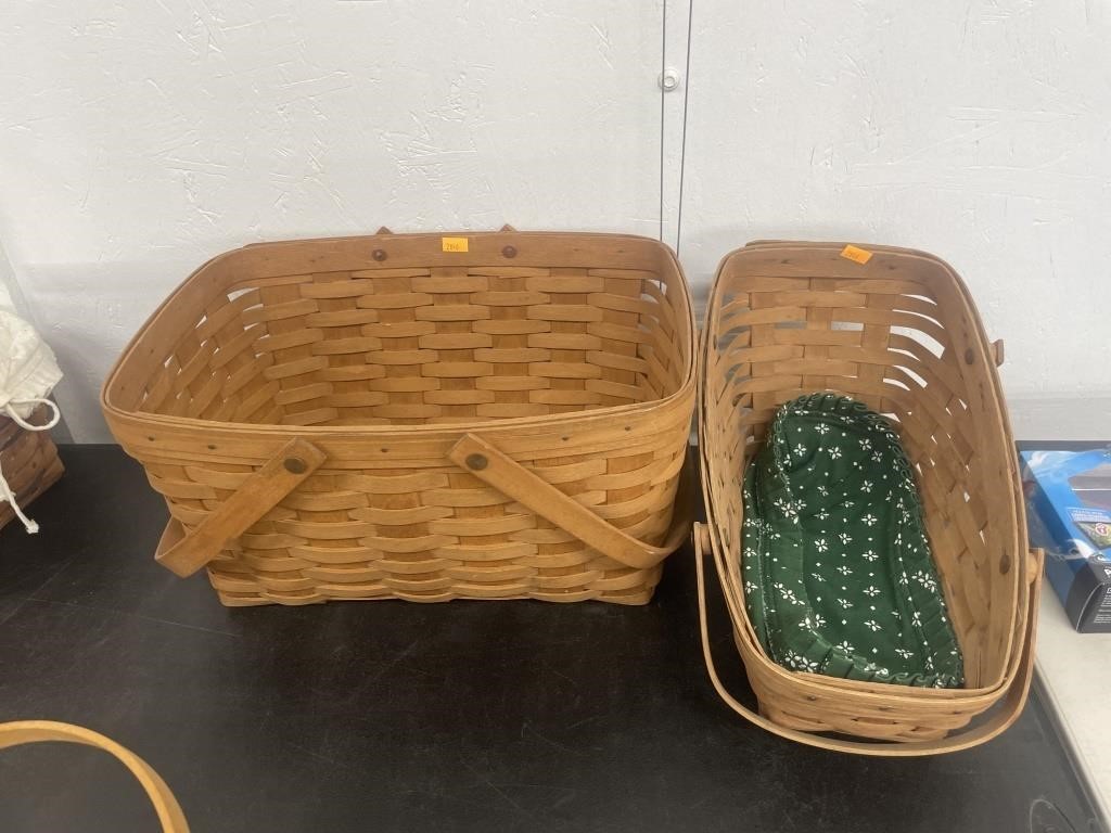 2 longaberger baskets