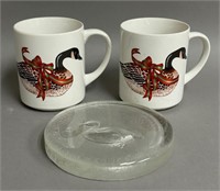 Canadian Geese Mugs and Glass Disc
