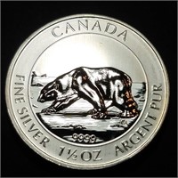 2013 CANADA - 1.5 Ounce .9999 $8 Polar Bear - RARE