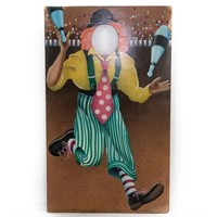 Clown Face Cutout Stand In Photo Board