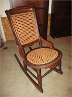 Walnut Eastlake Rocking Chair