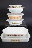 Retro Pyrex Milk Glass Baking & Casserole Ware