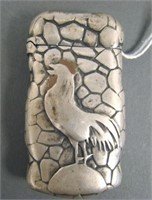 Whiting Rooster Sterling Match Safe