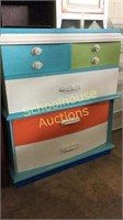Tall Colorful Dresser with Super Cute knobs on 5