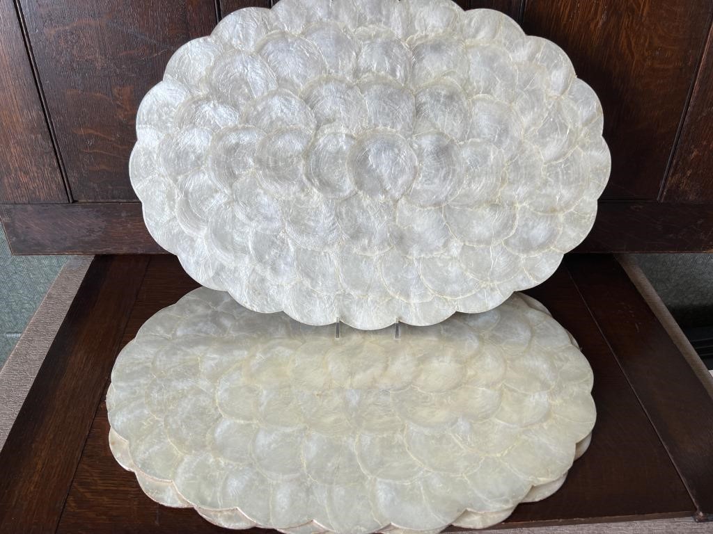 12 Mica Shell Placemats