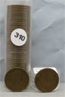 Roll 1909-1958 Lincoln Cents. Dates Missing 1915,