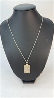 STERLING SILVER NECKLACE & PENDANT