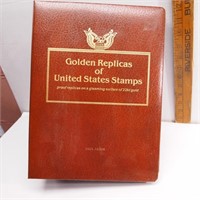 Golden Replicas of United States Stamps and Album