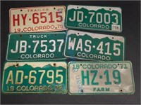 Colorado license plates