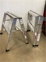 Set of 30”  Aluminum ladder/sawhorses