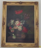 STILL LIFE - OIL ON CANVAS BY S. SIMONE - MUSEUM S