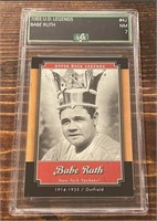 2001 U.D Legends #42 Babe Ruth Card