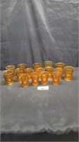 Amber glass drinkware