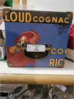 cognac box w/lid