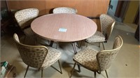 Vintage Formica table and vinyl chairs BFR