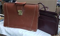 2 Professional Bags - brown & burgundy