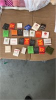 Vintage hotel and advertising matches